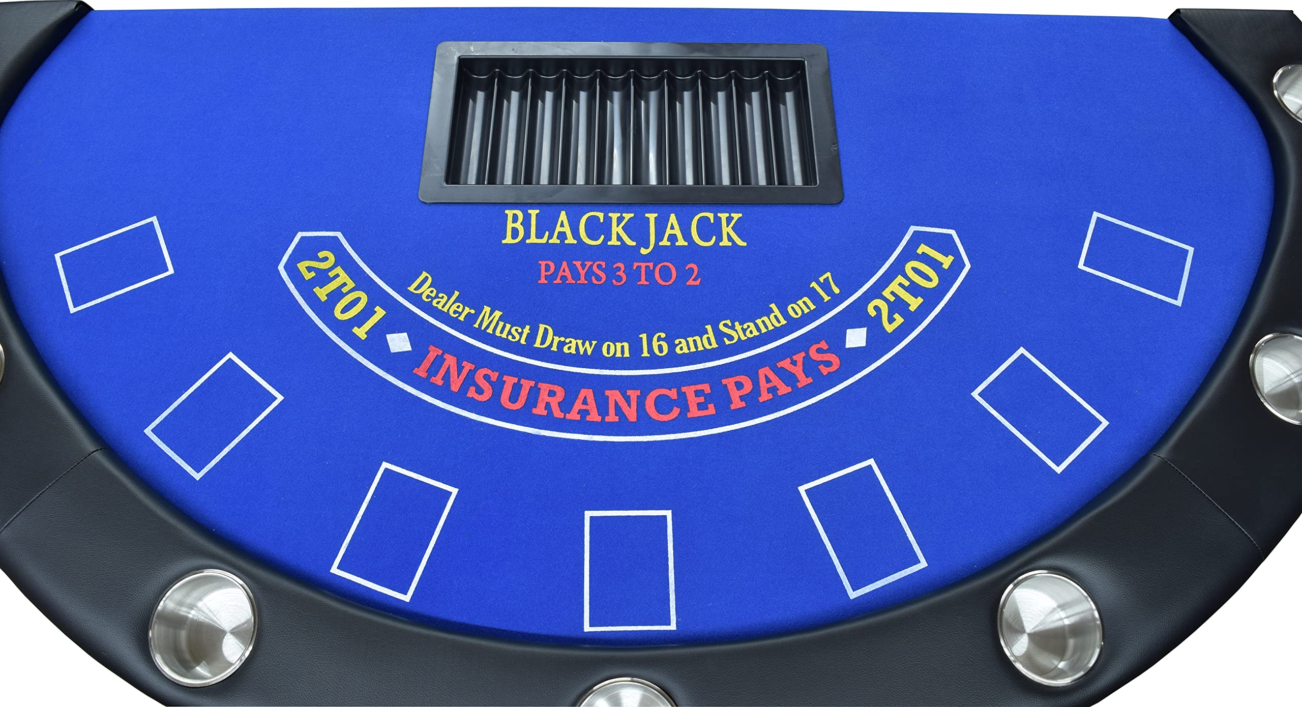 Amazon.com : 71'' Blackjack Table with Folding Legs (Blue Felt